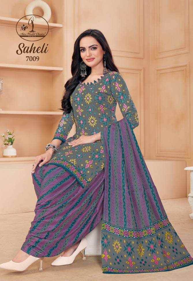 Saheli Vol 7 By Miss World 7001 7010 Online Dress Material Wholesale
